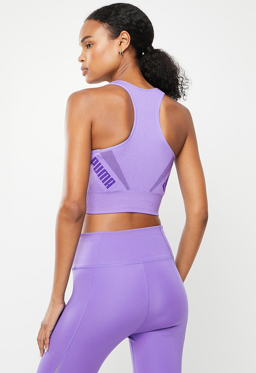 PUMA - Evostripe evoknit sports bra - hazy blue