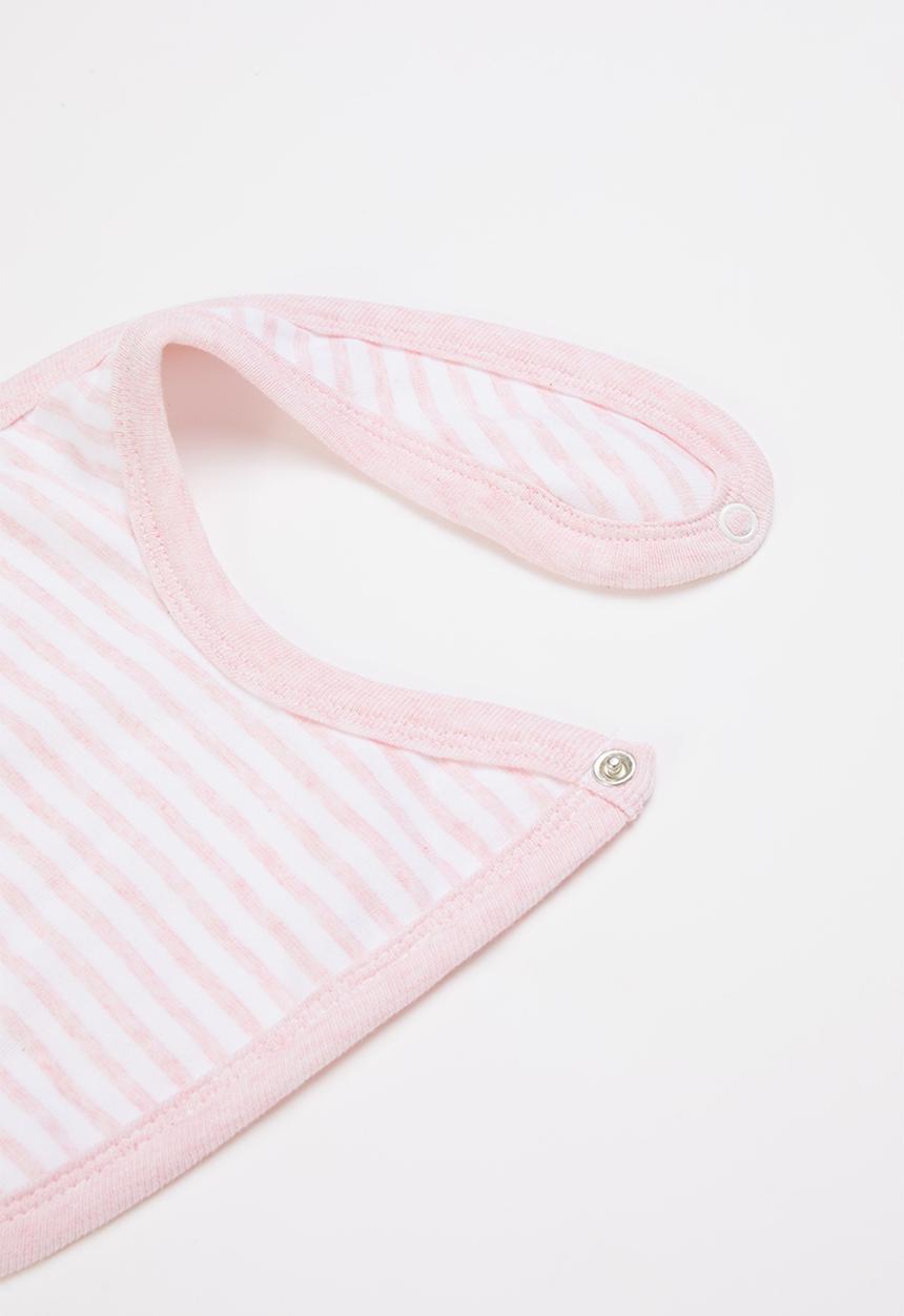 Pop Candy - 3 Pack bib set - pink & white 