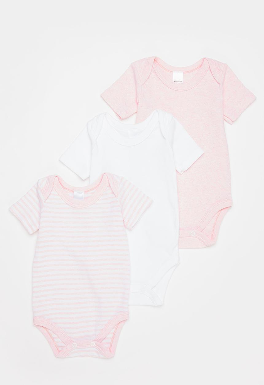 Pop Candy - 3 Pack short sleeve design vests - pink