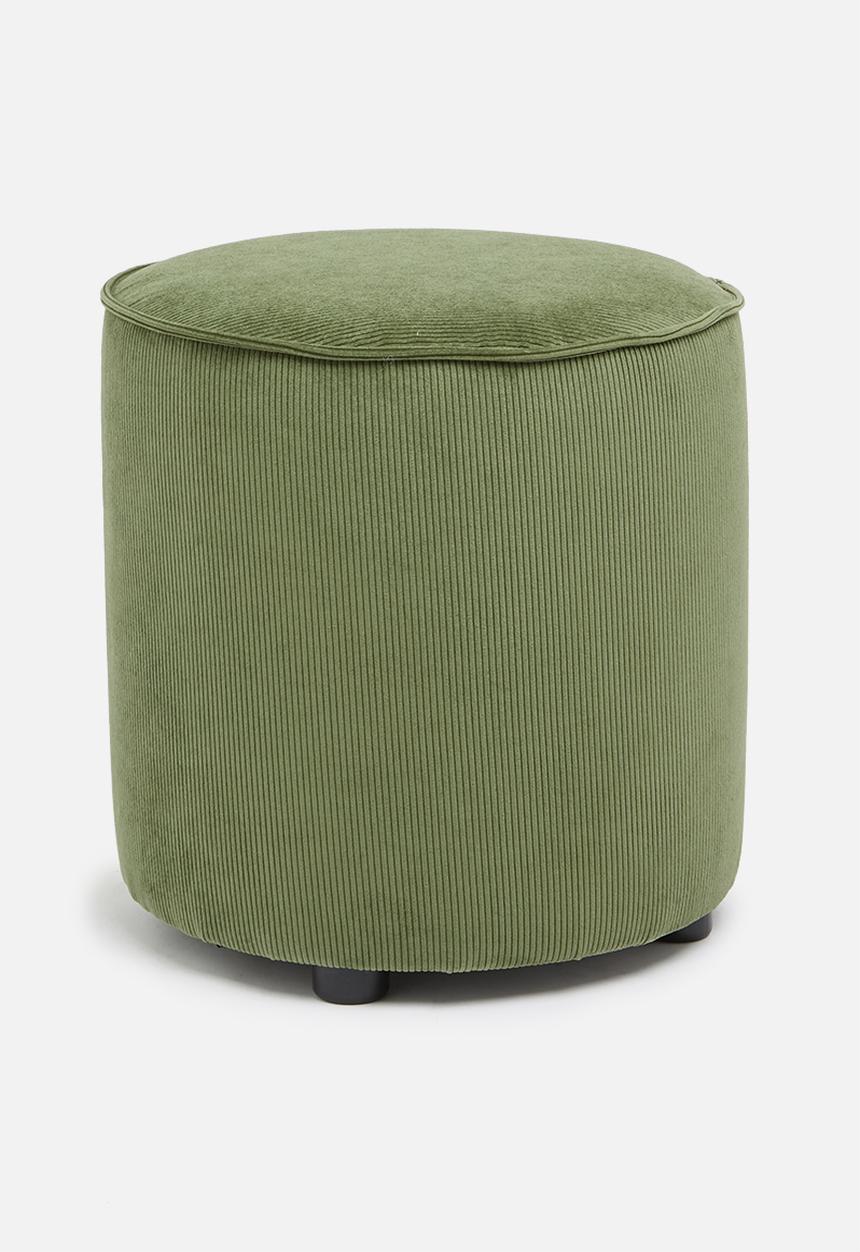 Sixth Floor - Urban ribbed ottoman - olive