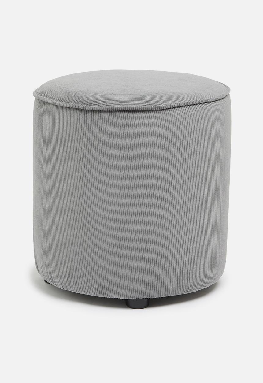 Sixth Floor - Urban ribbed ottoman - grey