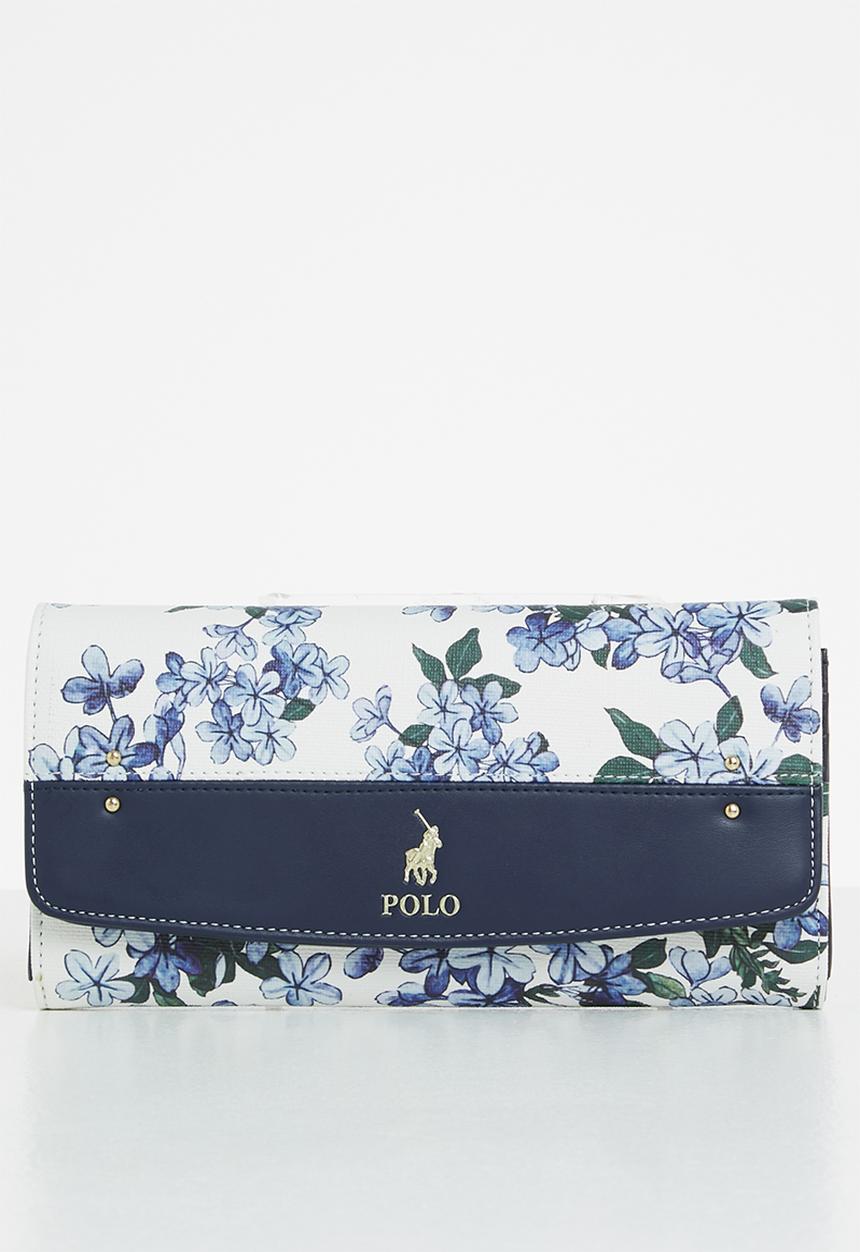 POLO - Polo floral clutch purse - blue