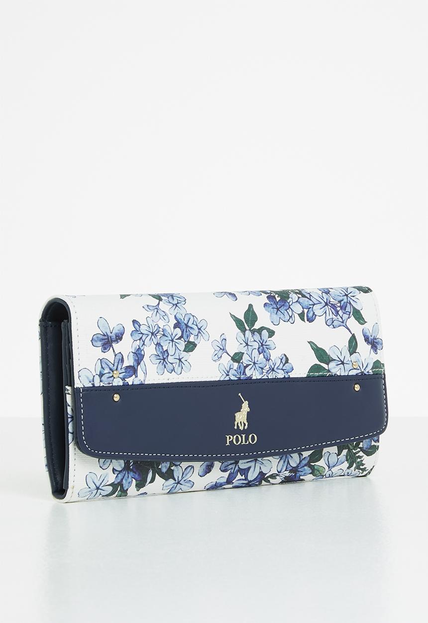 POLO - Polo floral clutch purse - blue