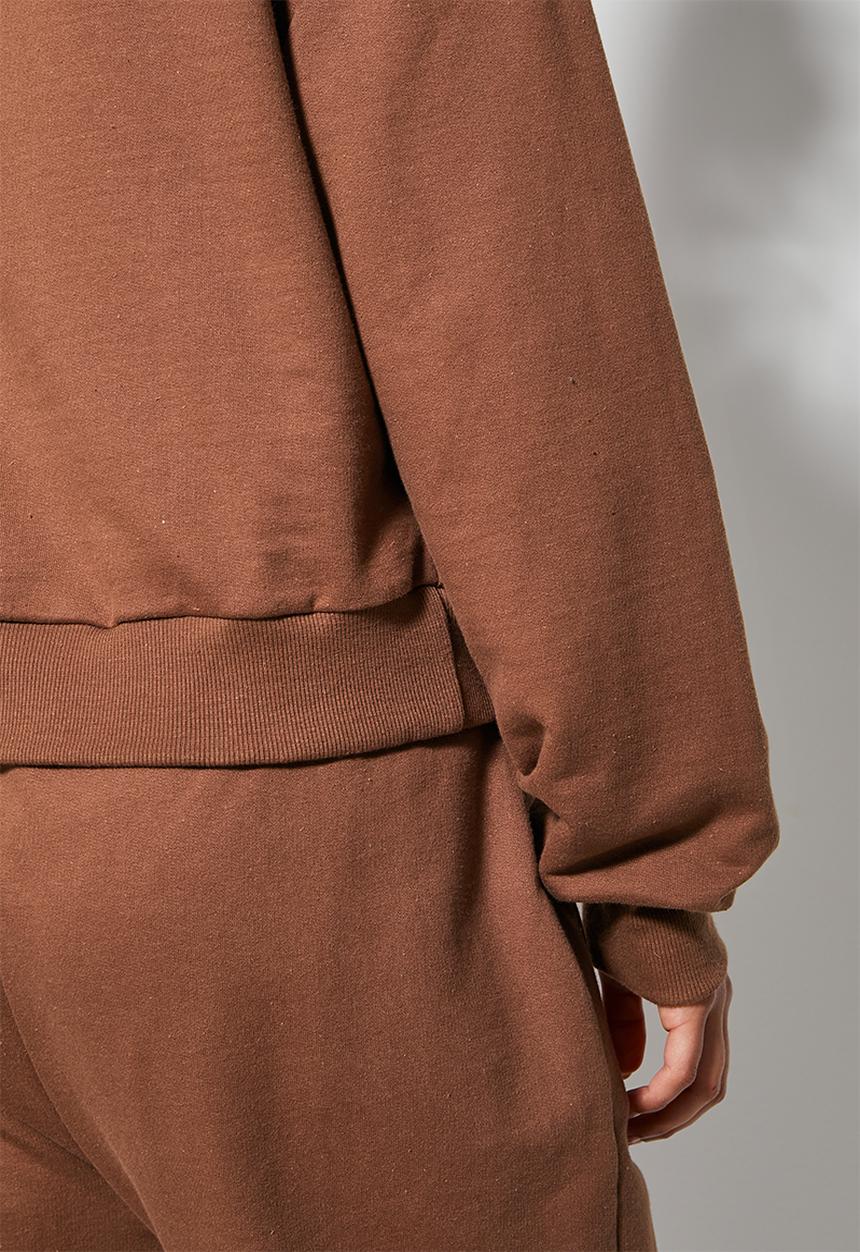 Superbalist - Crop hoodie - choc