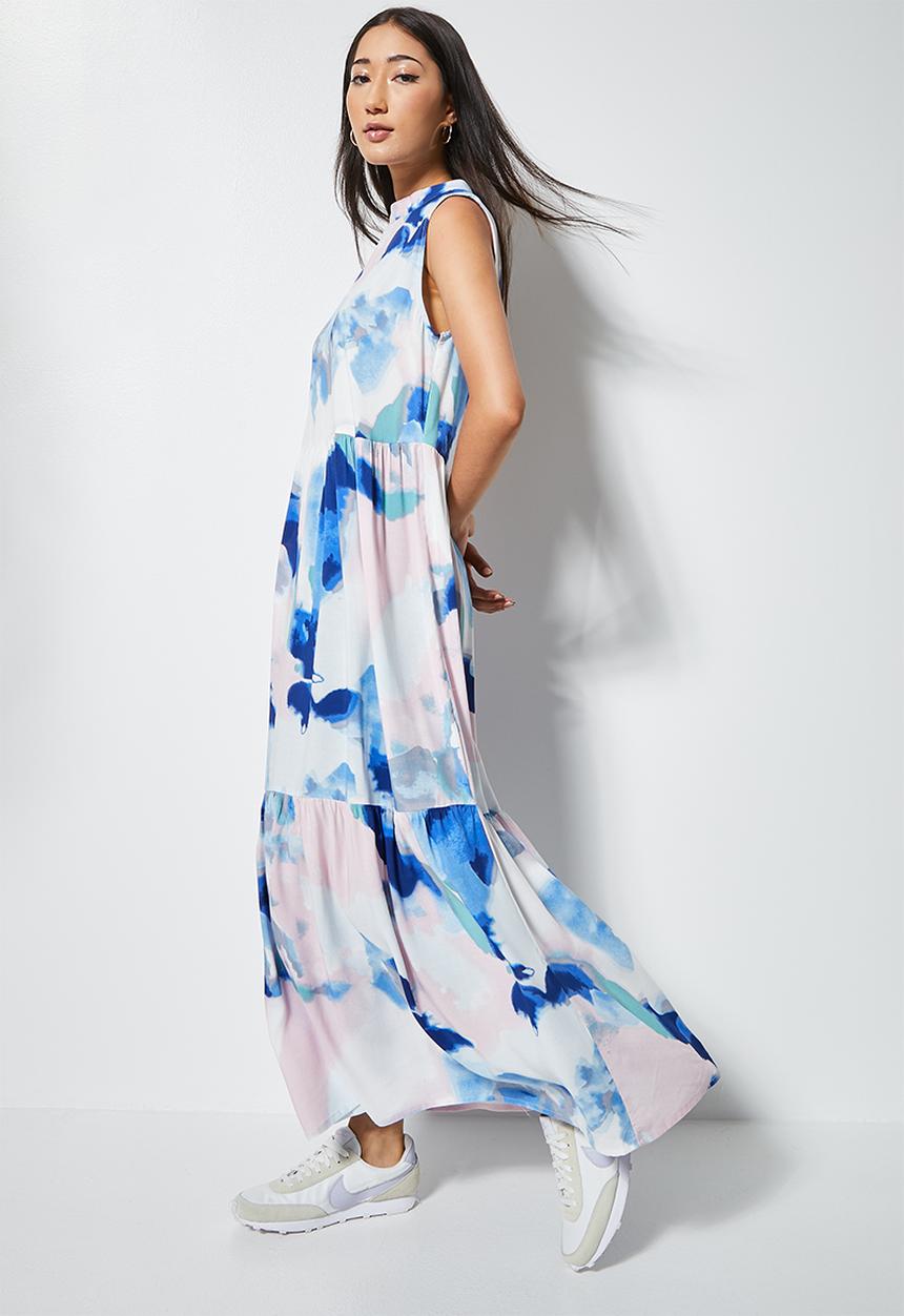 Superbalist - Sleeveless tiered dress - multi