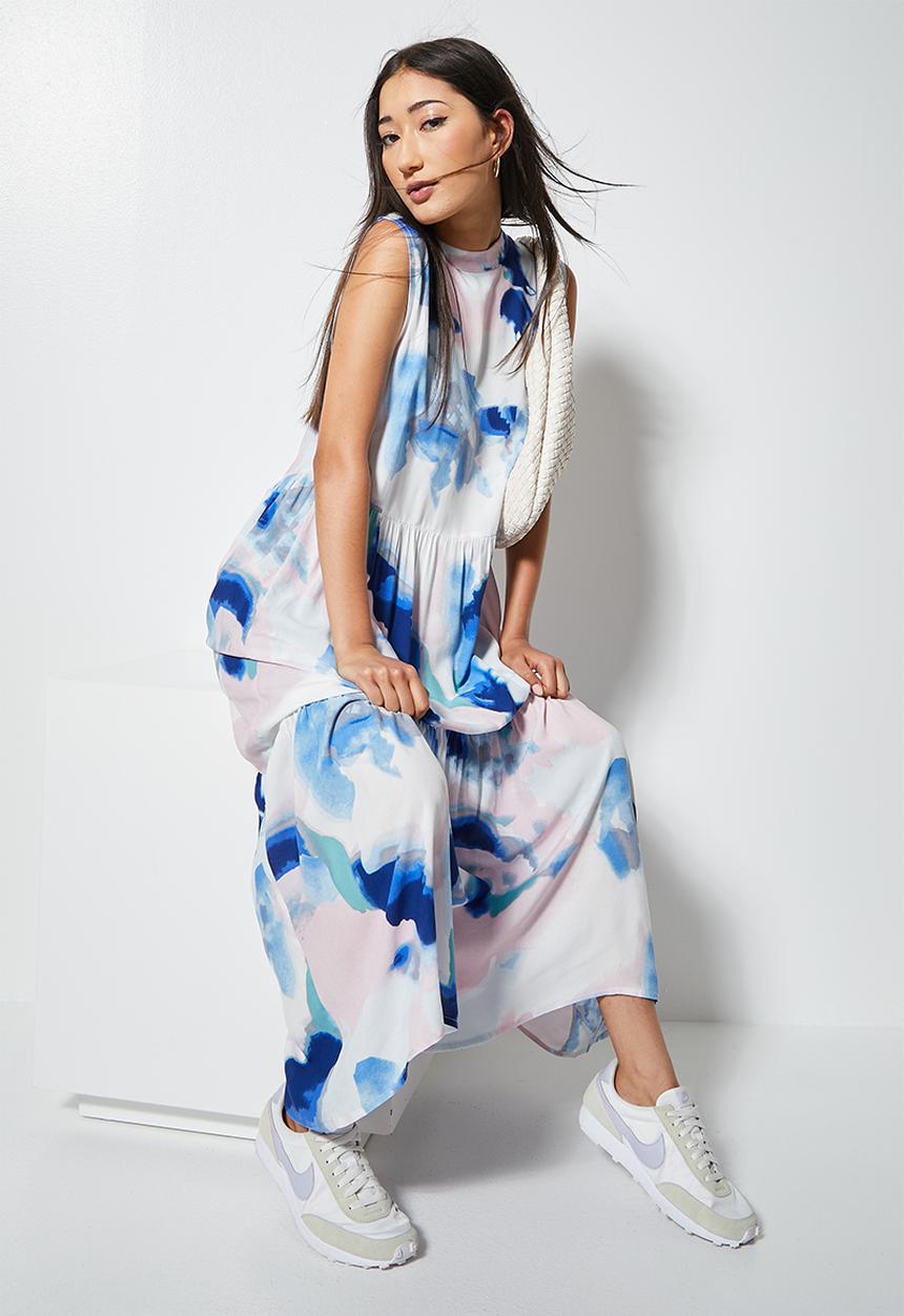 Superbalist - Sleeveless tiered dress - multi