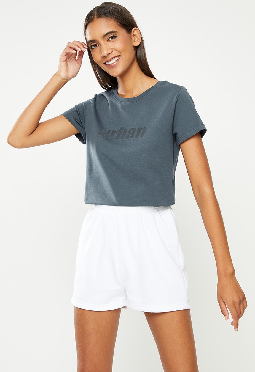 urban° - Ladies urban basic urban T-shirt - slate