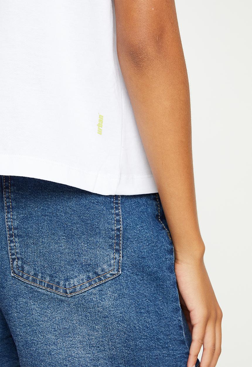 urban° - Ladies urban embroided logo vest - white