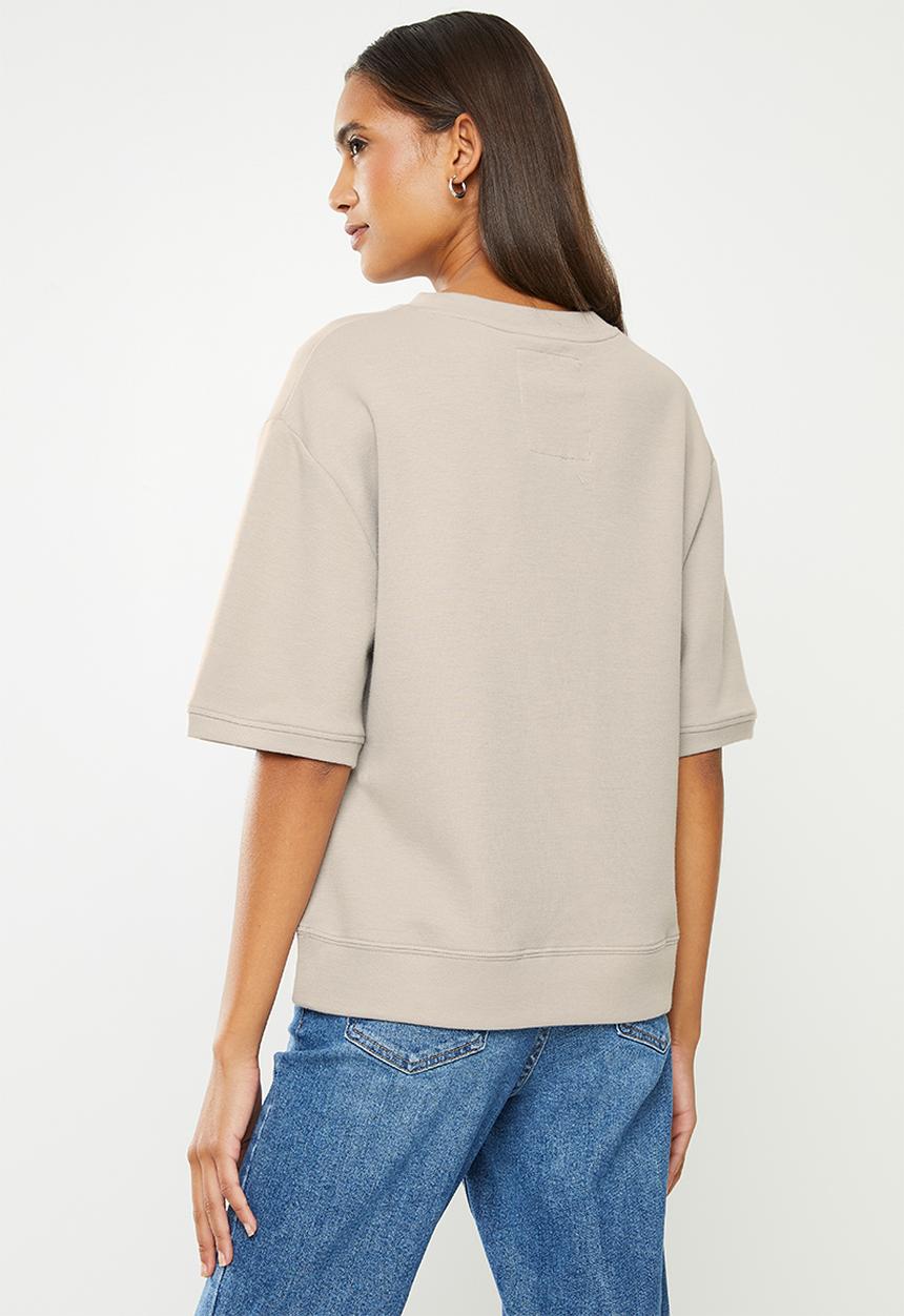 urban° - Ladies urban tonal logo T-shirt - silvercloud