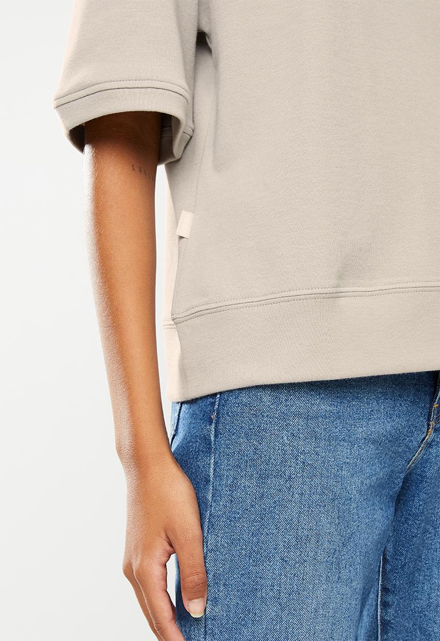 urban° - Ladies urban tonal logo T-shirt - silvercloud