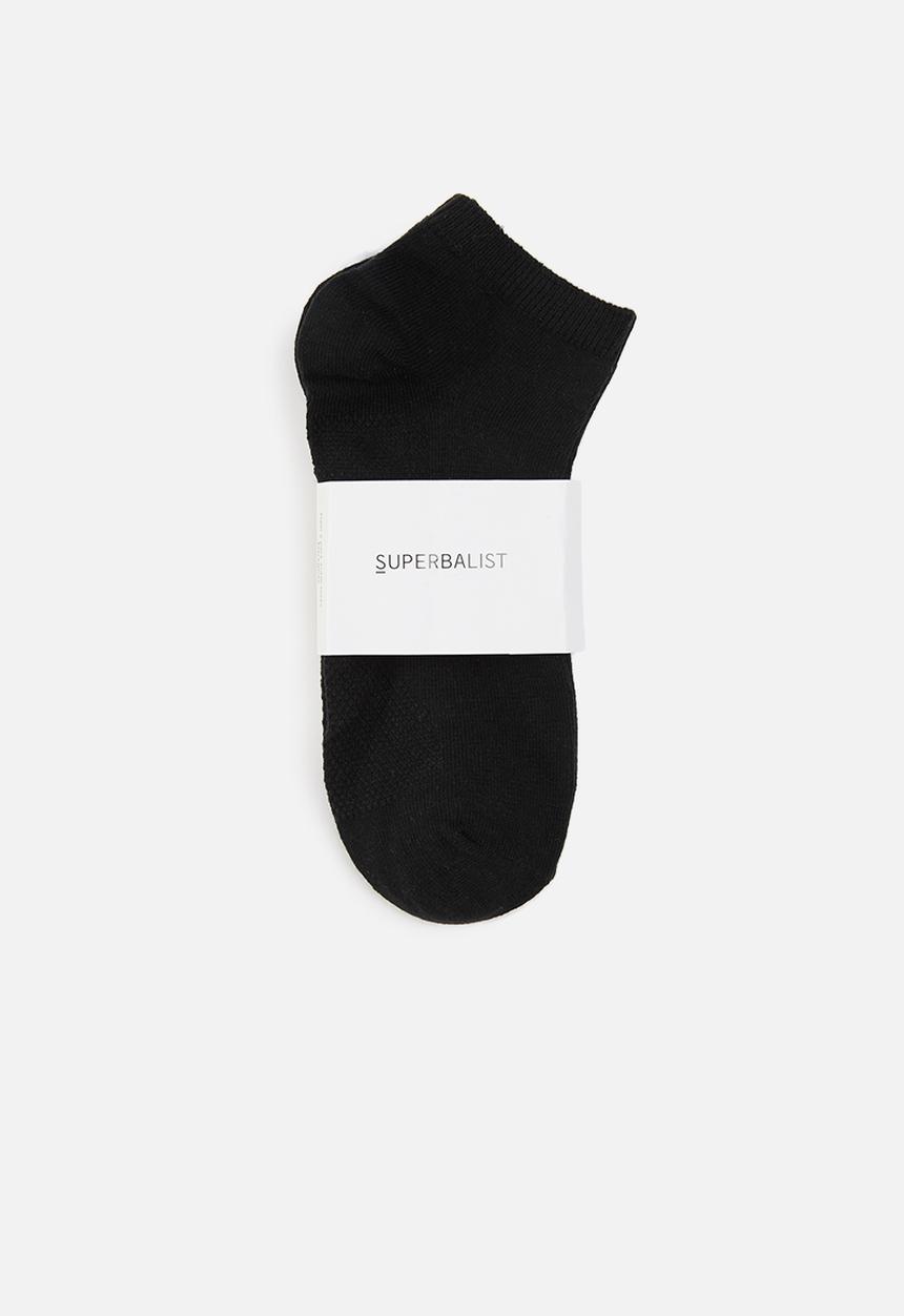 Superbalist - 2 pack ankle socks - black