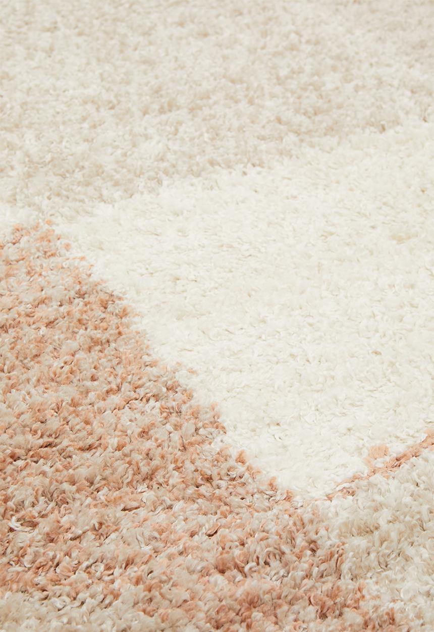 Fotakis - Gipsy shaggy rug - colour block pink