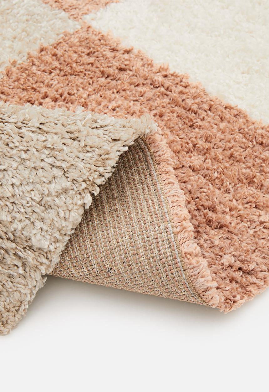 Fotakis - Gipsy shaggy rug - colour block pink