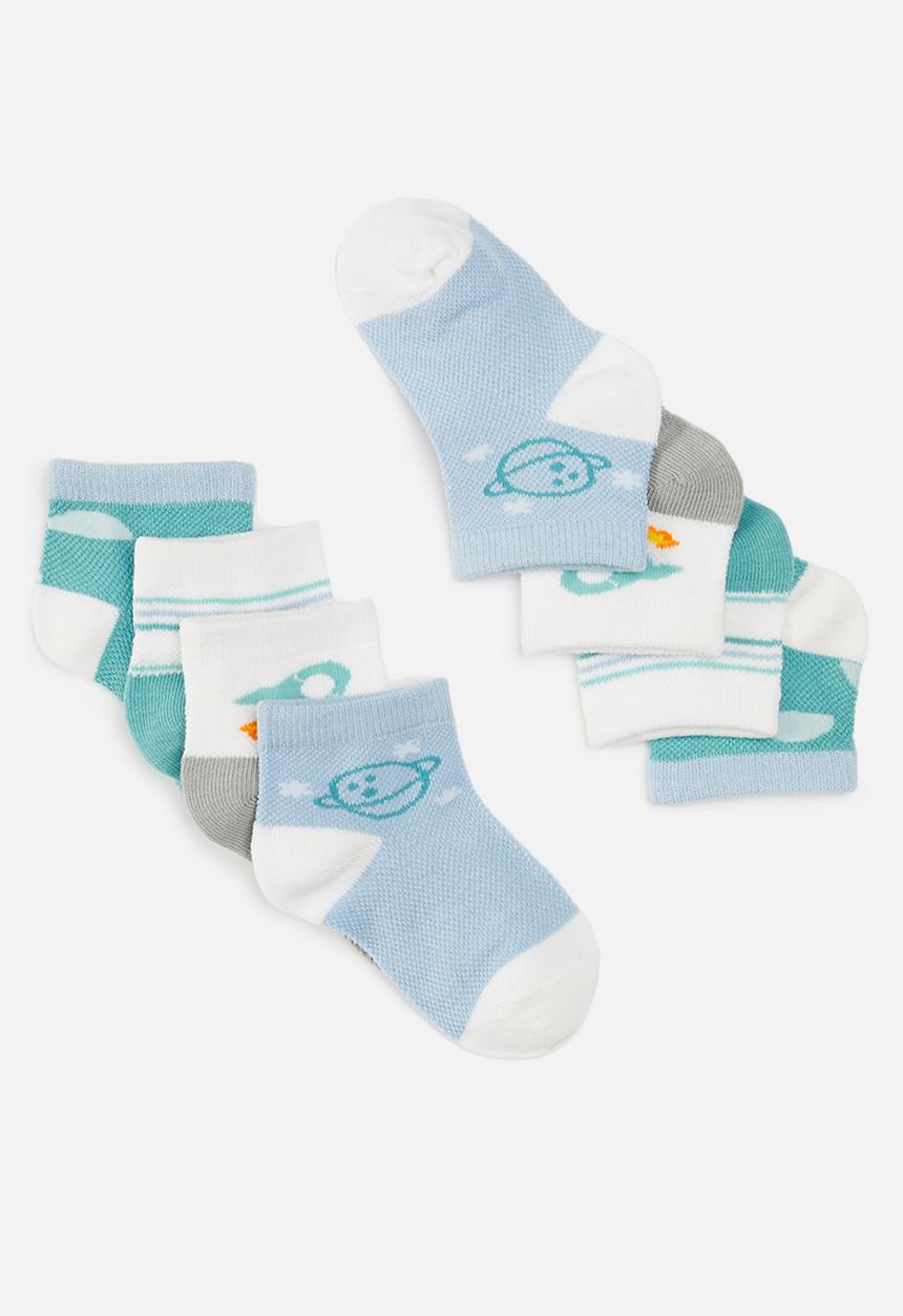 Pop Candy - Boys 4 pack socks - blue