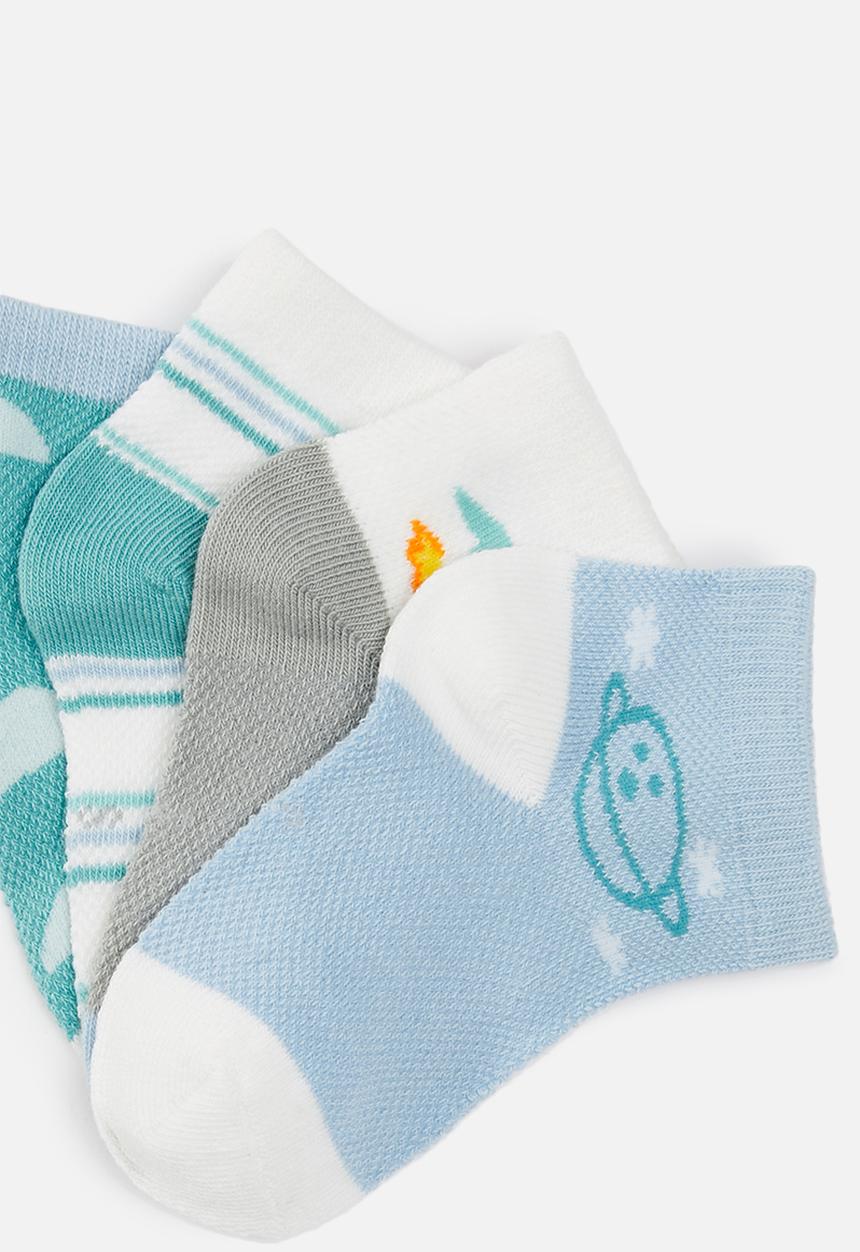 Pop Candy - Boys 4 pack socks - blue