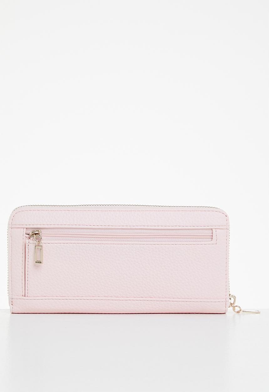 GUESS - Downtown chic slg lrg zip around - powder pink