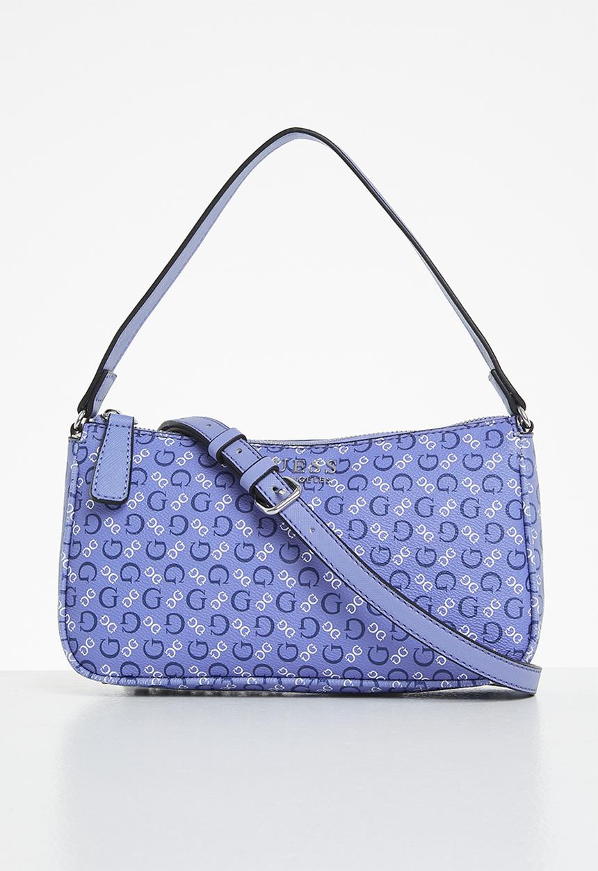 GUESS - Karlan mini top zip crossbody - blue