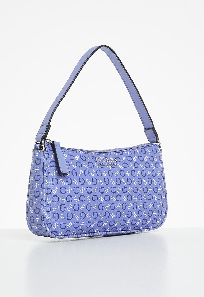 GUESS - Karlan mini top zip crossbody - blue