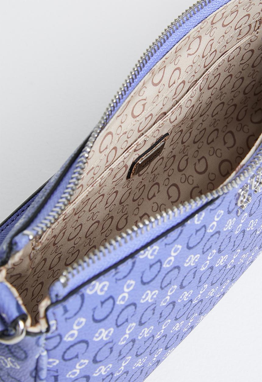 GUESS - Karlan mini top zip crossbody - blue