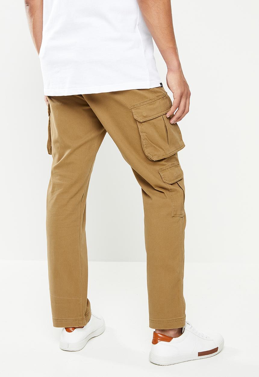 JEEP - Fixed waist twill pant - camel