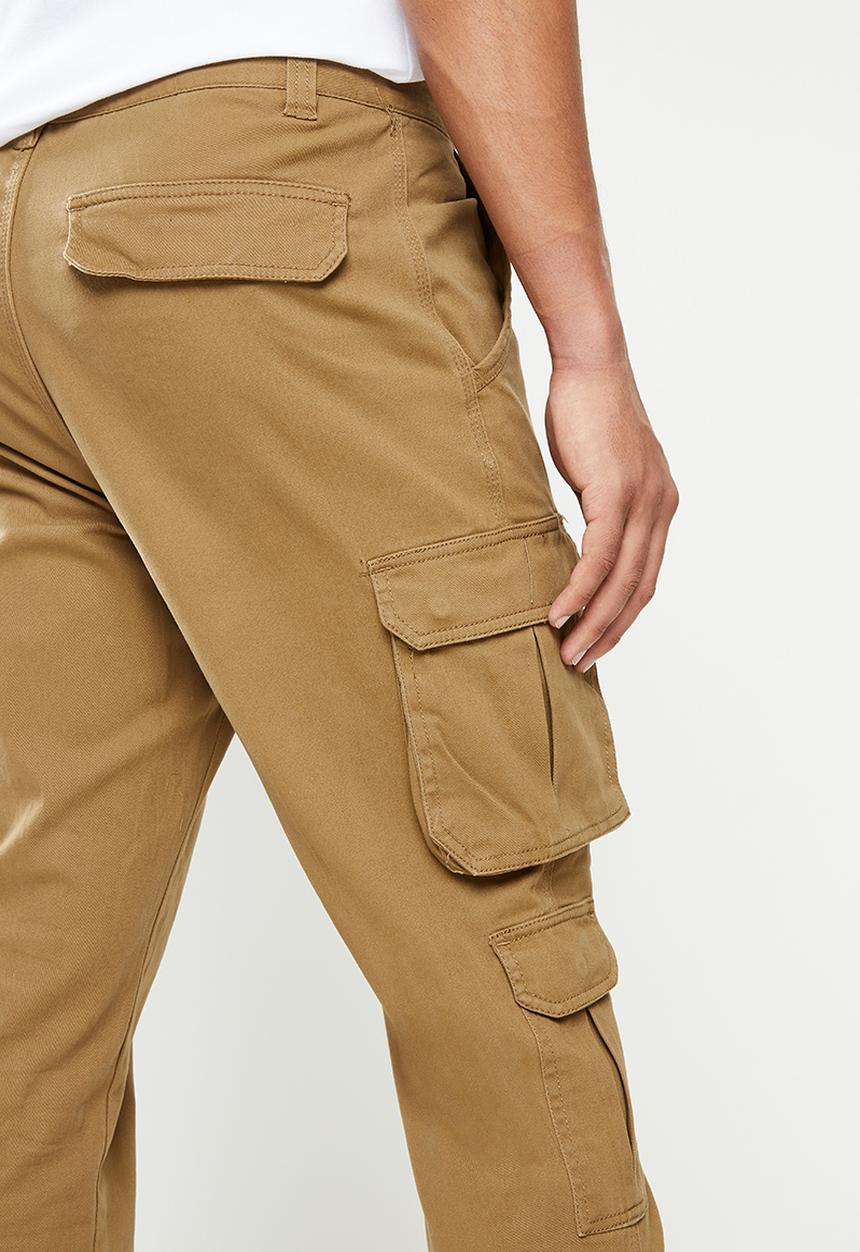 JEEP - Fixed waist twill pant - camel