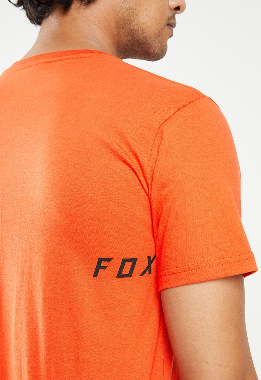 Fox - Mirer block short sleeve tee - flare orange