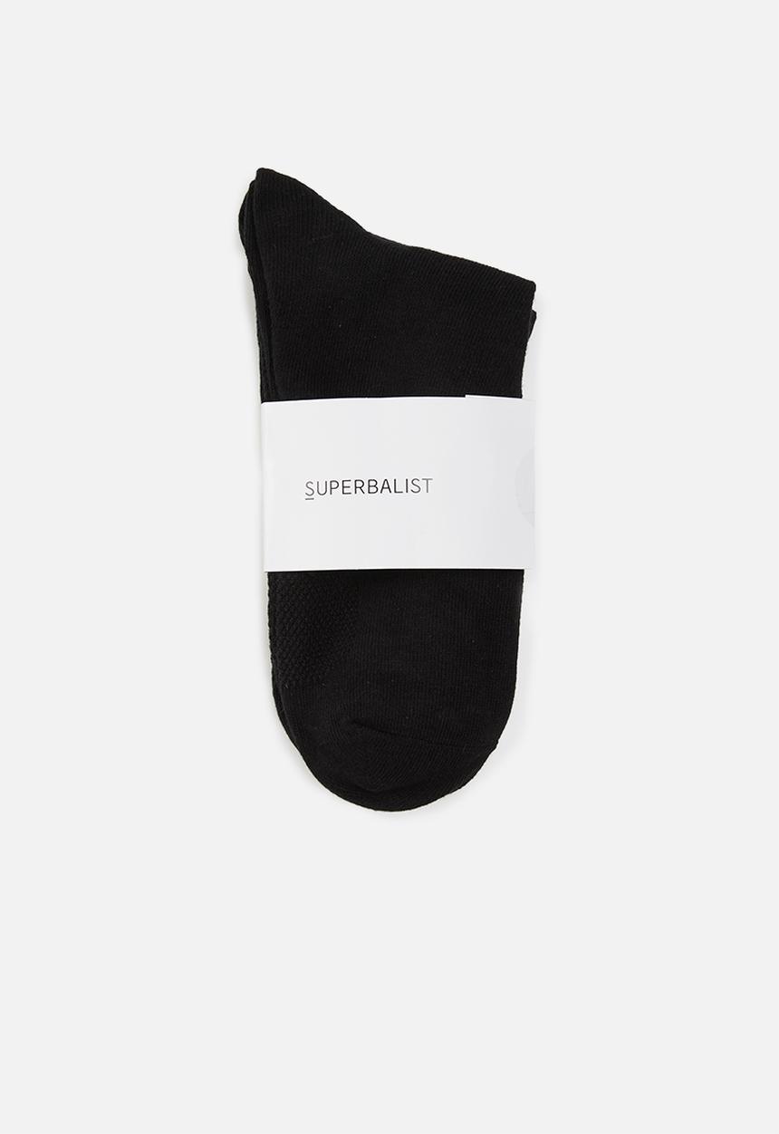 Superbalist - 2 pack socks - black