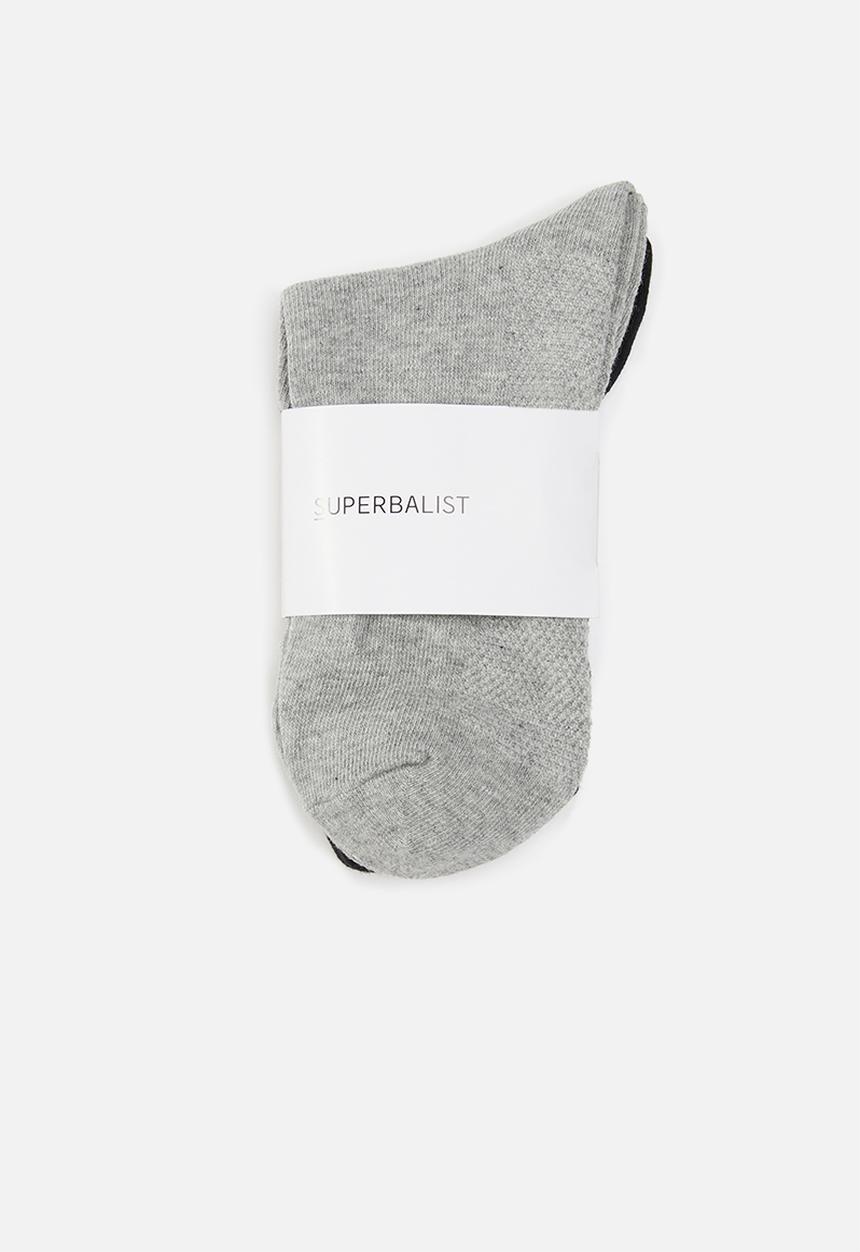 Superbalist - 2 pack socks - black/grey