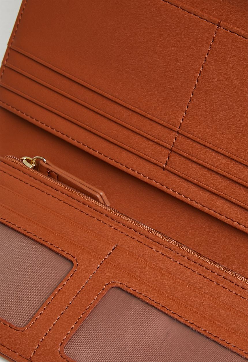 POLO - Iconic slim trifold purse - white