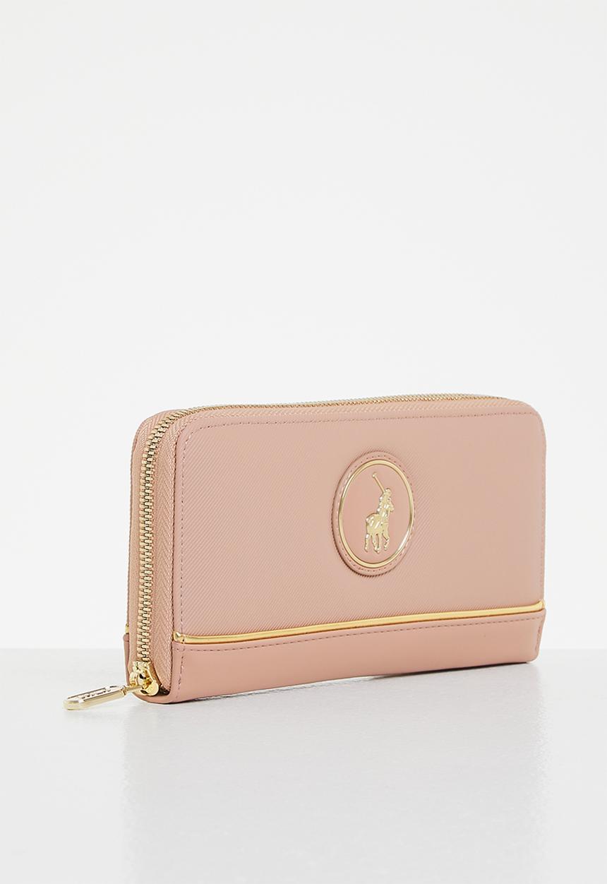 POLO - Nautical zip around purse - pink