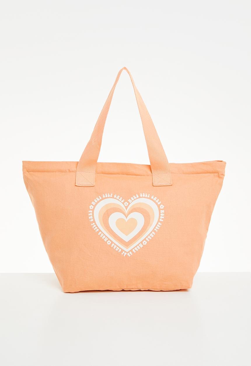 Rubi - Canvas tote bag - coral