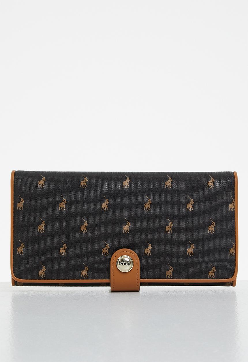 POLO - Iconic slim trifold purse - brown