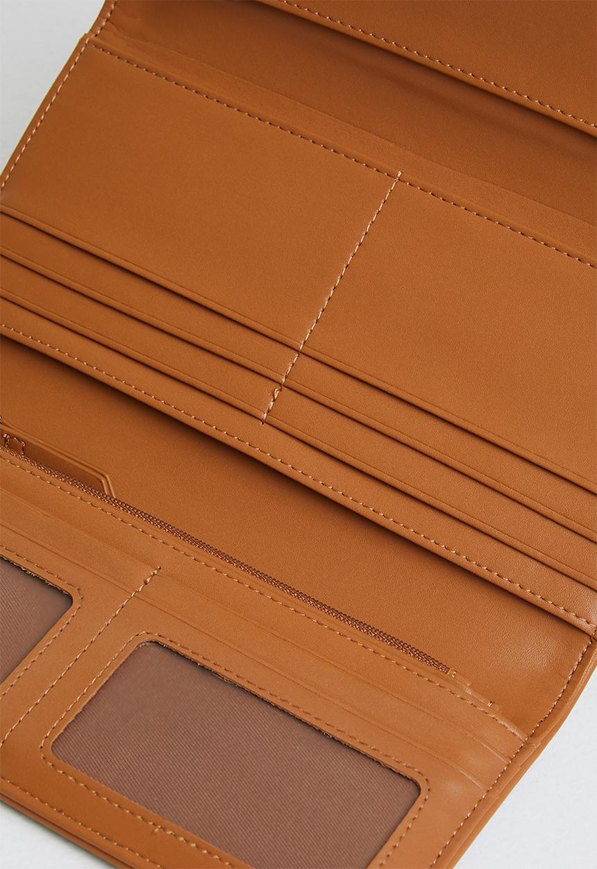 POLO - Iconic slim trifold purse - brown