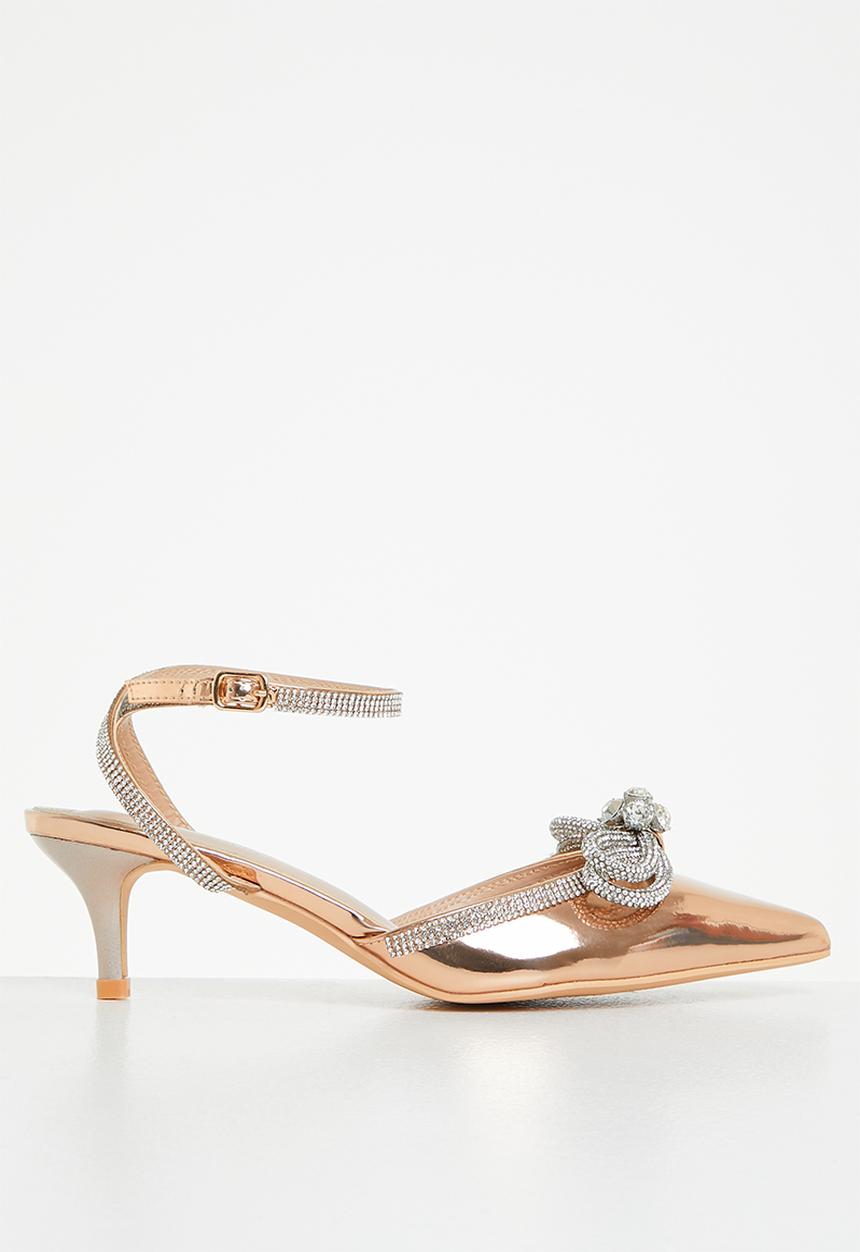 Miss Black - Pinafore1 heel - rose gold