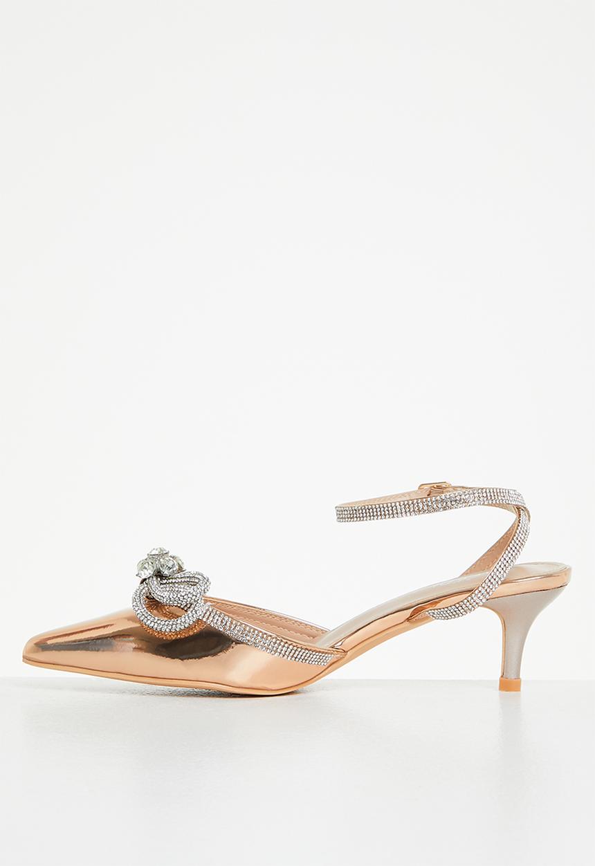 Miss Black - Pinafore1 heel - rose gold