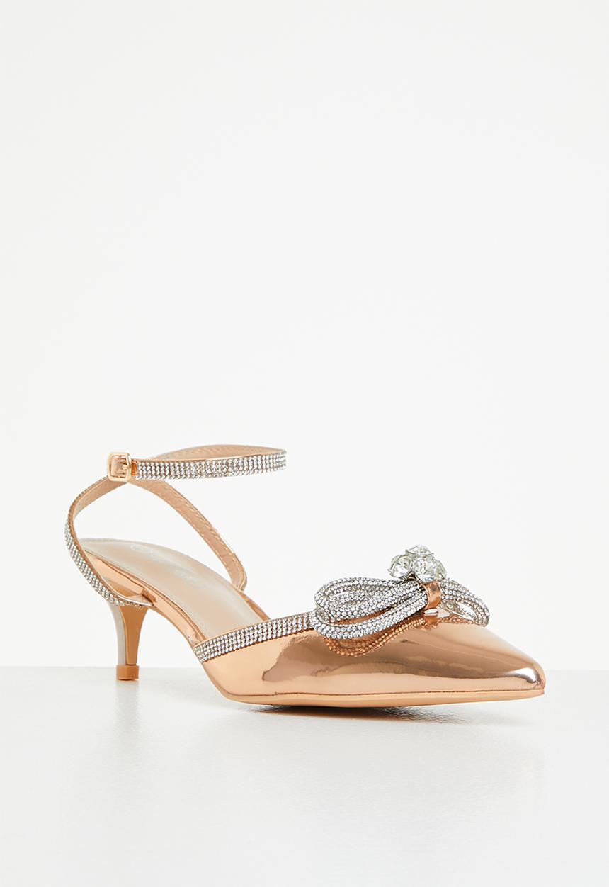 Miss Black - Pinafore1 heel - rose gold
