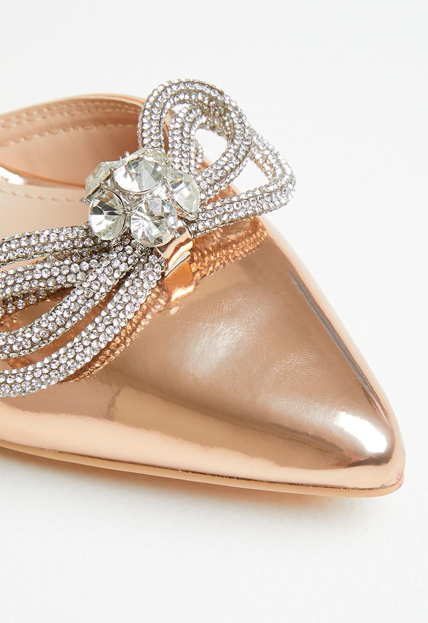 Miss Black - Pinafore1 heel - rose gold