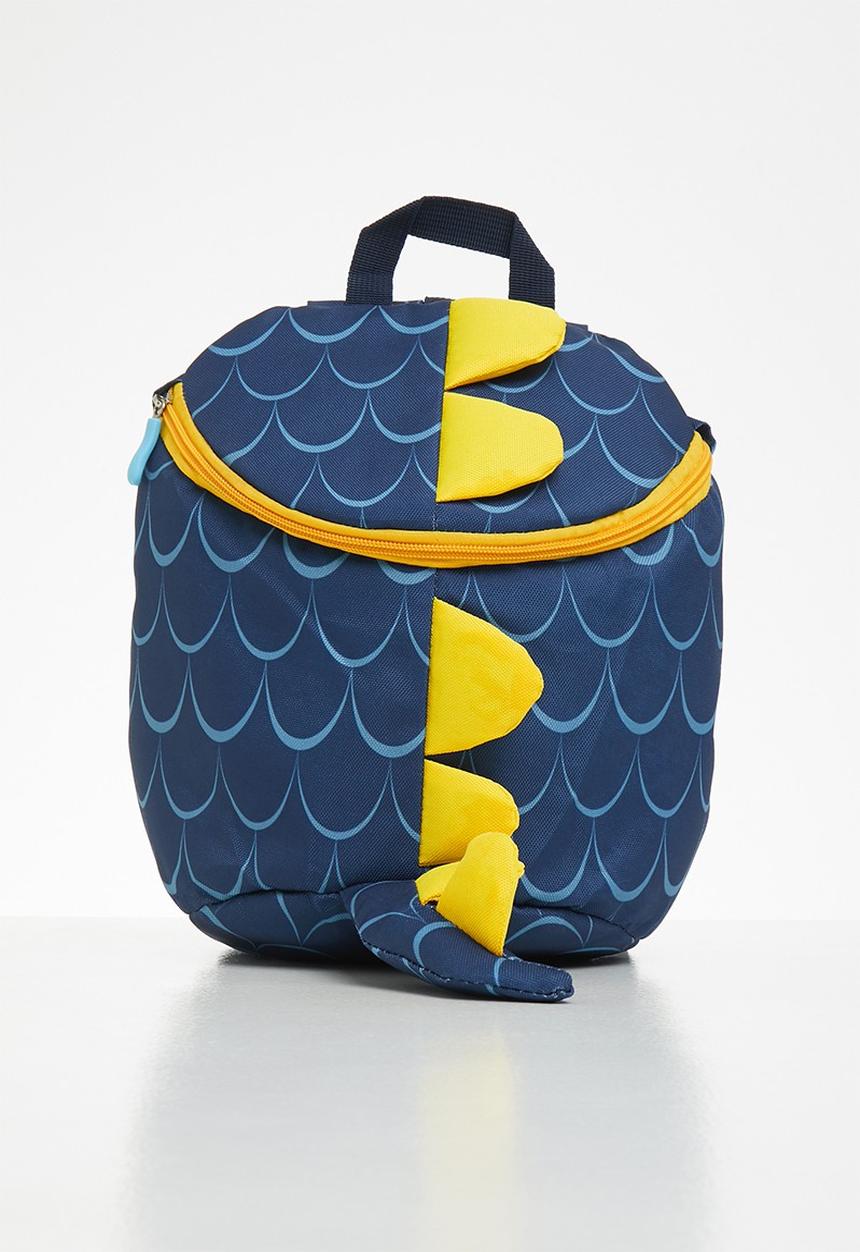 Pop Candy - Boys dino bag - blue & yellow