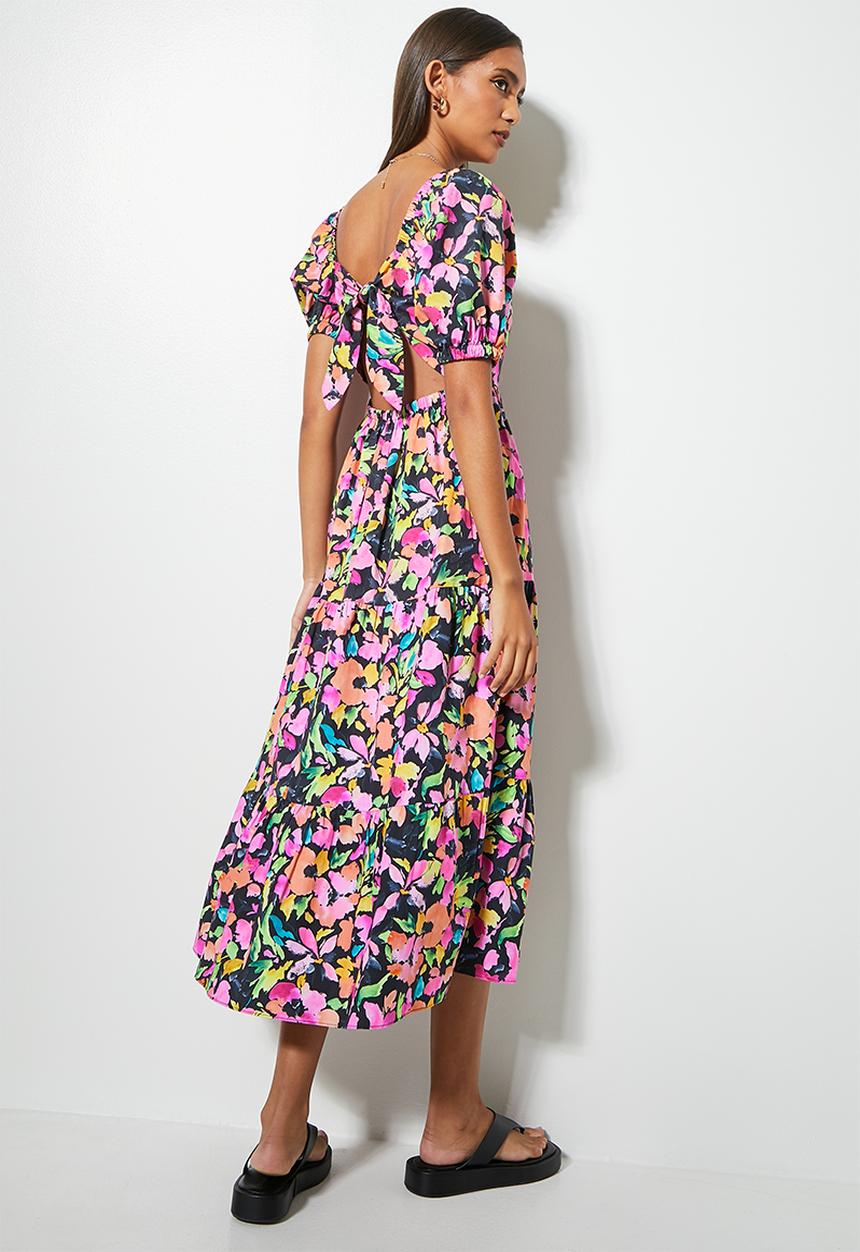 Superbalist - Open back midi dress - multi 