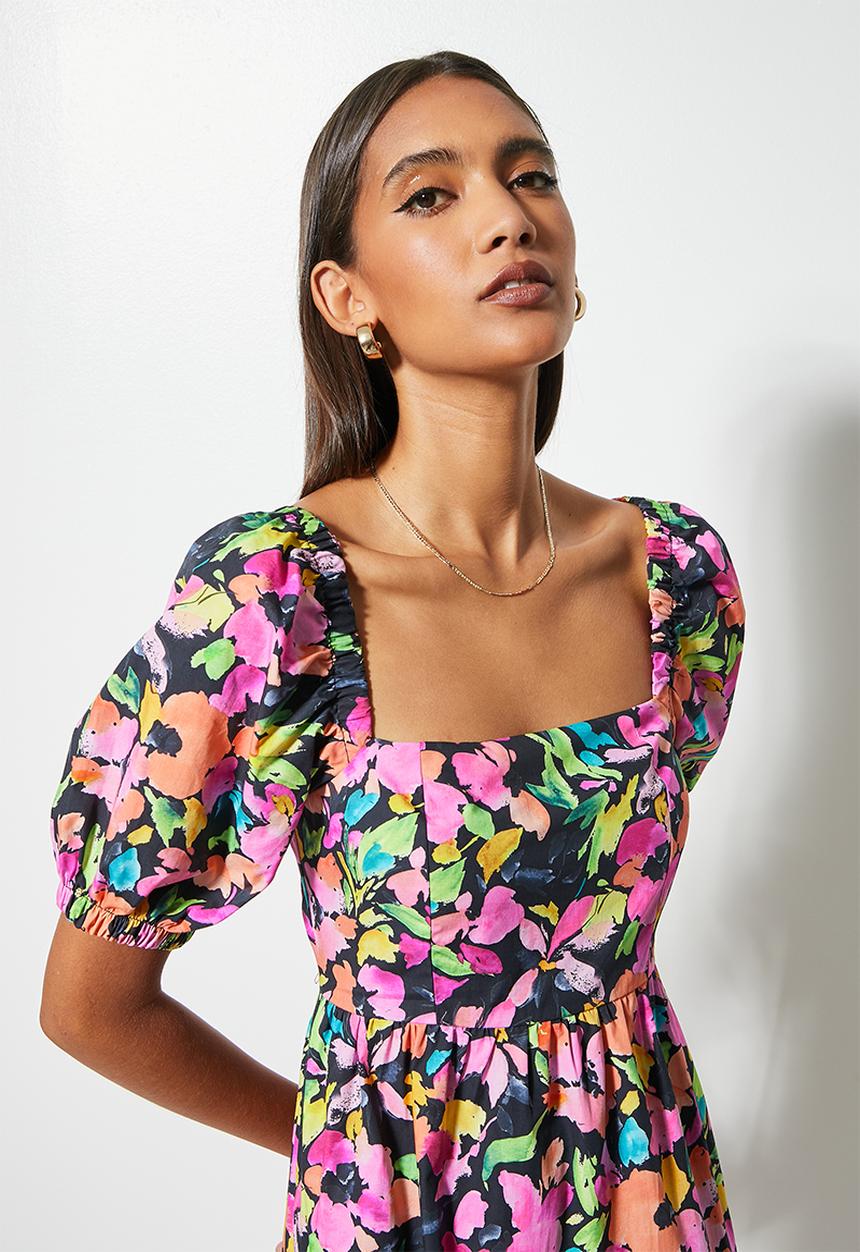 Superbalist - Open back midi dress - multi 