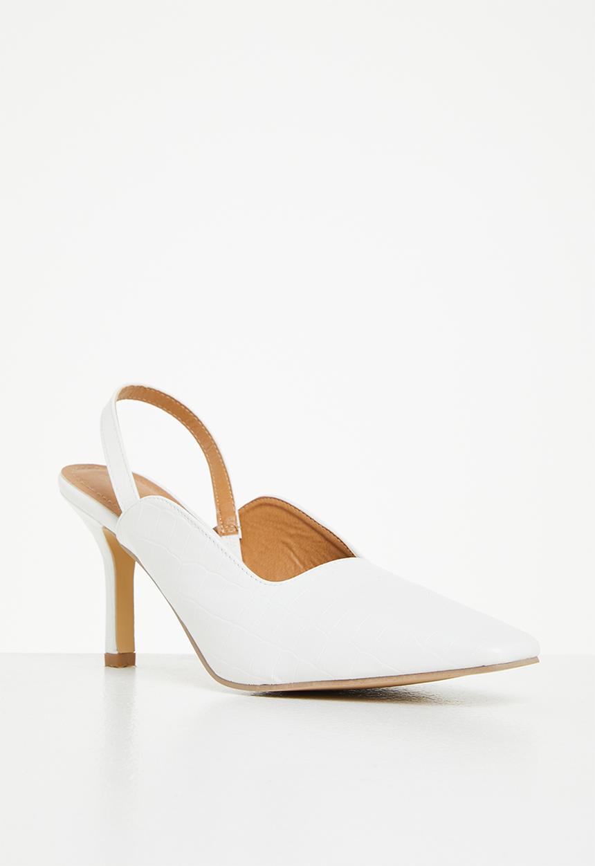 edit - Louise closed stiletto - white