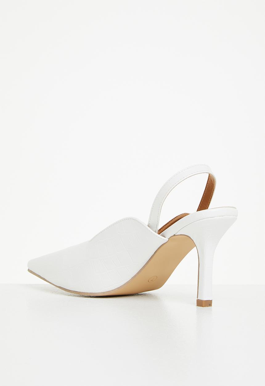 edit - Louise closed stiletto - white