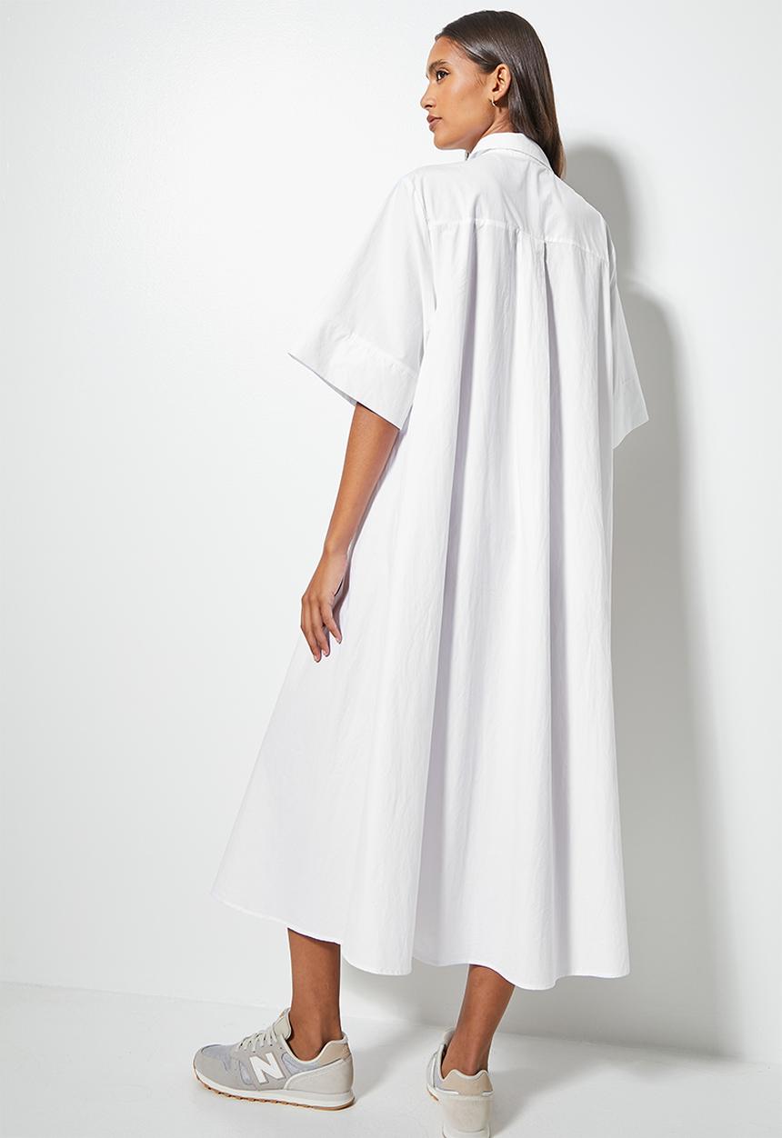 Superbalist - Trapeze shirt dress -  white