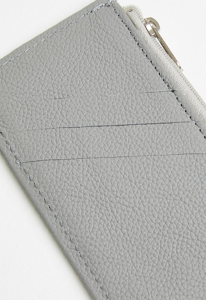 Superbalist - Pebbled leather cardholder - grey