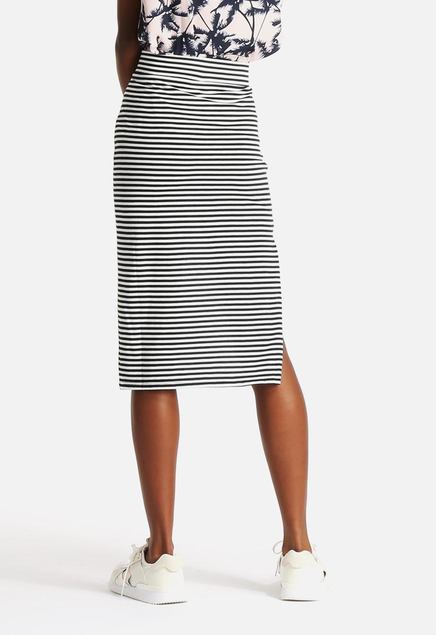 ONLY - Therese Knee Stripe Skirt