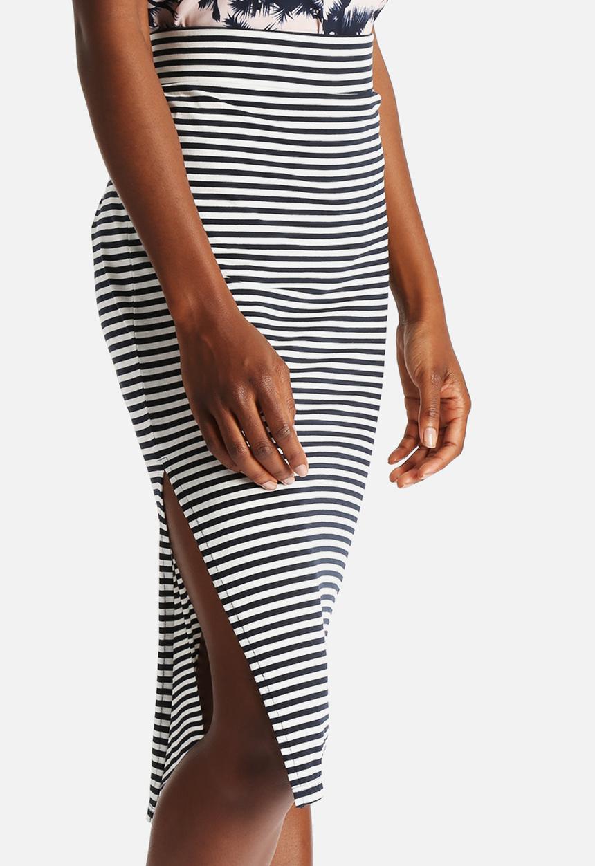 ONLY - Therese Knee Stripe Skirt