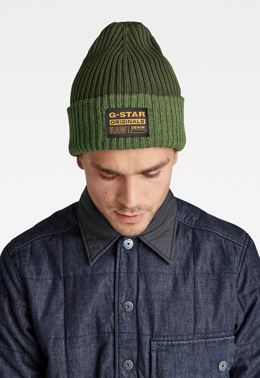 G-STAR - Vaan reversible beanie - green
