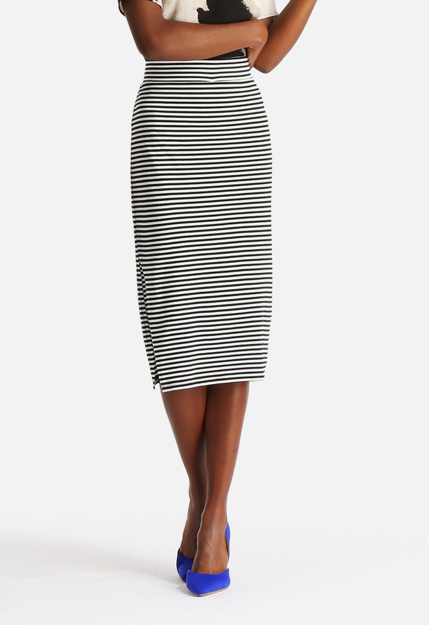 ONLY - Therese Knee Stripe Skirt