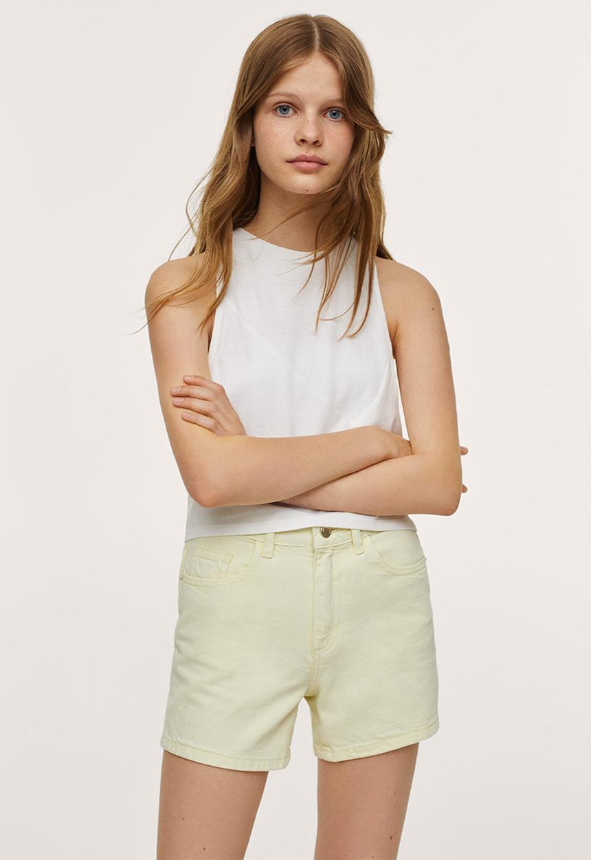 MANGO - T-shirt cuts - white