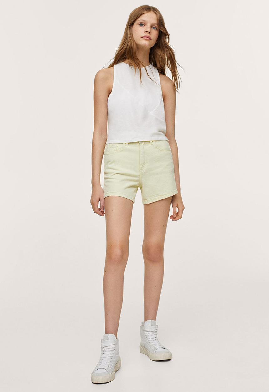 MANGO - T-shirt cuts - white